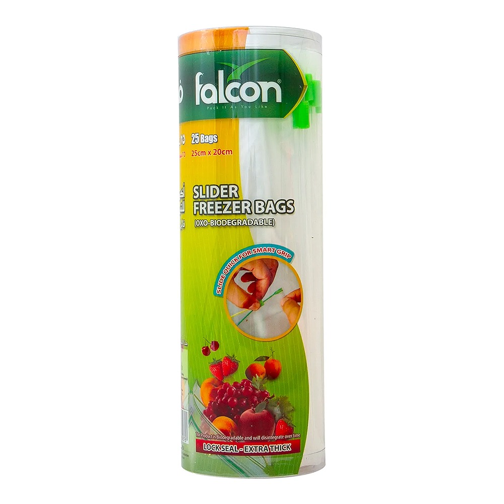 FALCON Slider Freezer Bag 25CL Carton Pack of 20