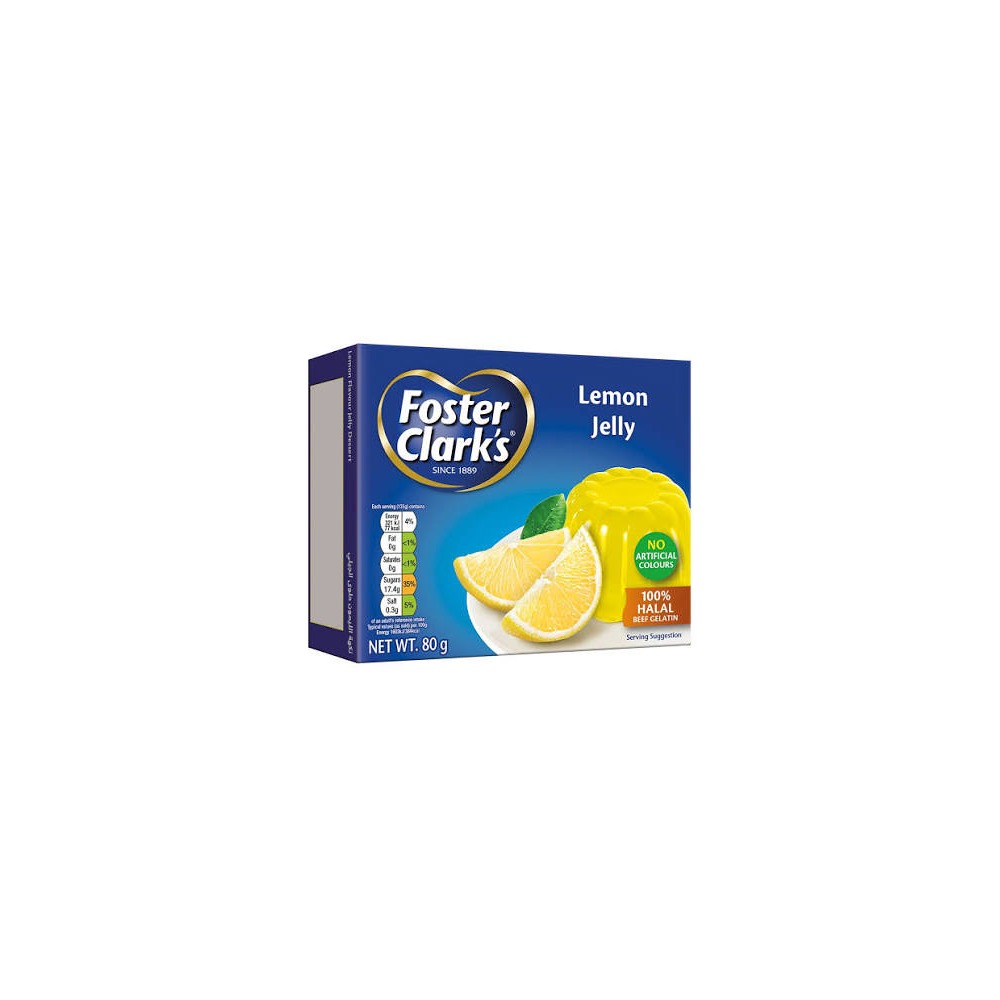 Foster Clark's Lemon Jelly 80GR Pack of 4
