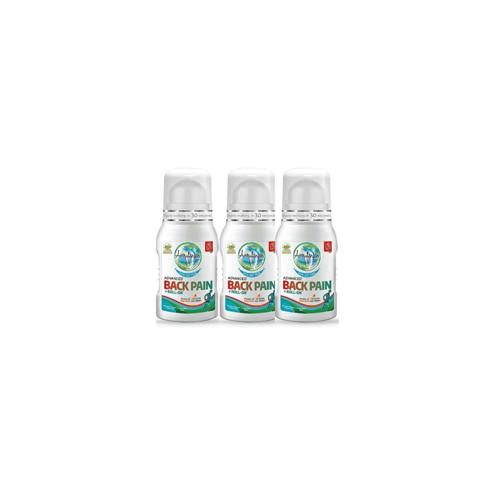 Amrutanjan Back Pain Roll On 50ML Pack of 3