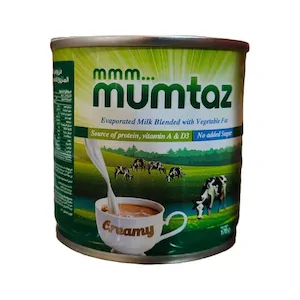 Mumtaz Evaporated Milk 170g - Premium Full Cream Canned Evaporated Milk for Tea, Coffee, Cooking, Bakery & Food Service Use