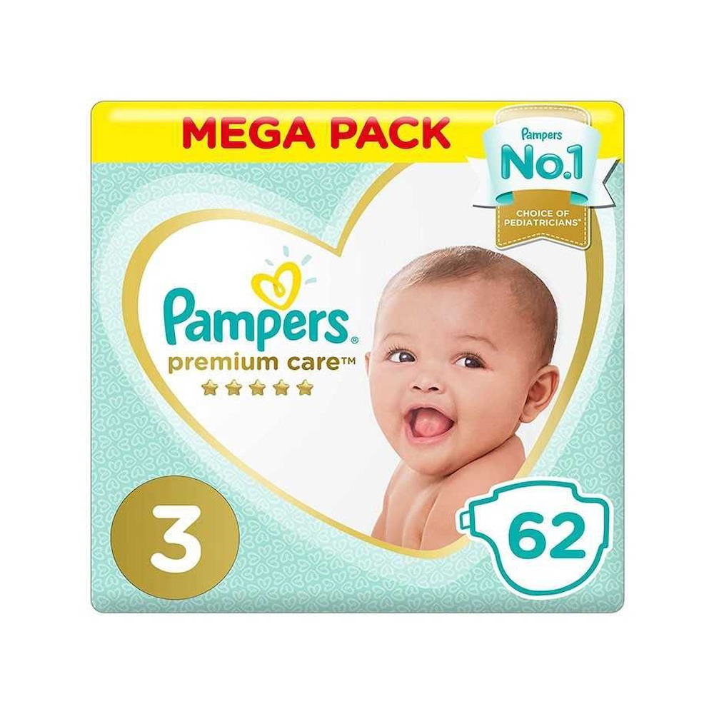 Pampers Premium Care Diapers Size 3, 6-10 kg