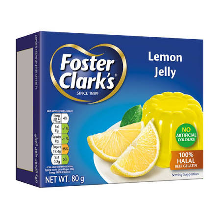Foster Clark's Jelly Lemon 80GR Carton Pack of 144