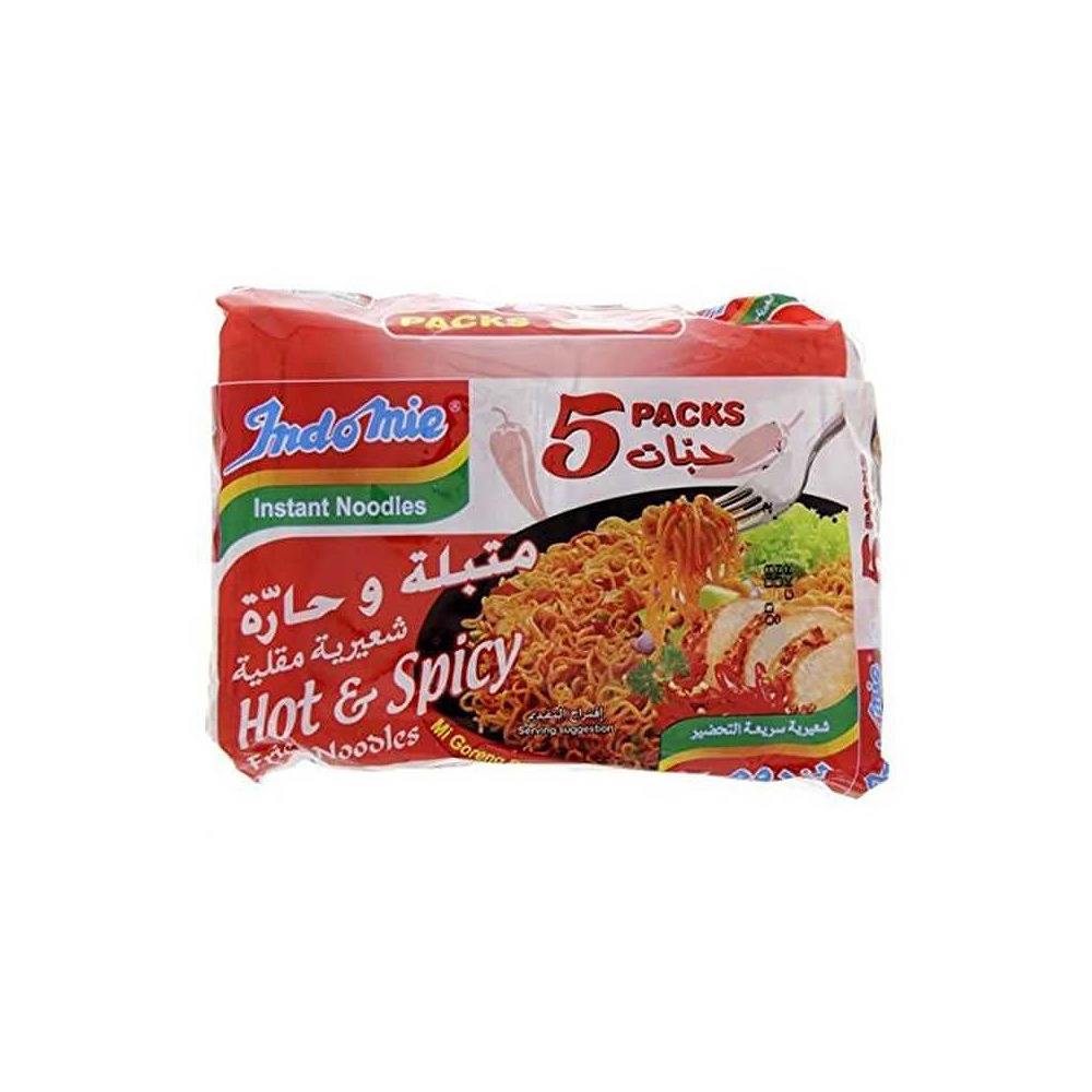 Indomie Noodles Hot and Spicy 75g Pack of 5