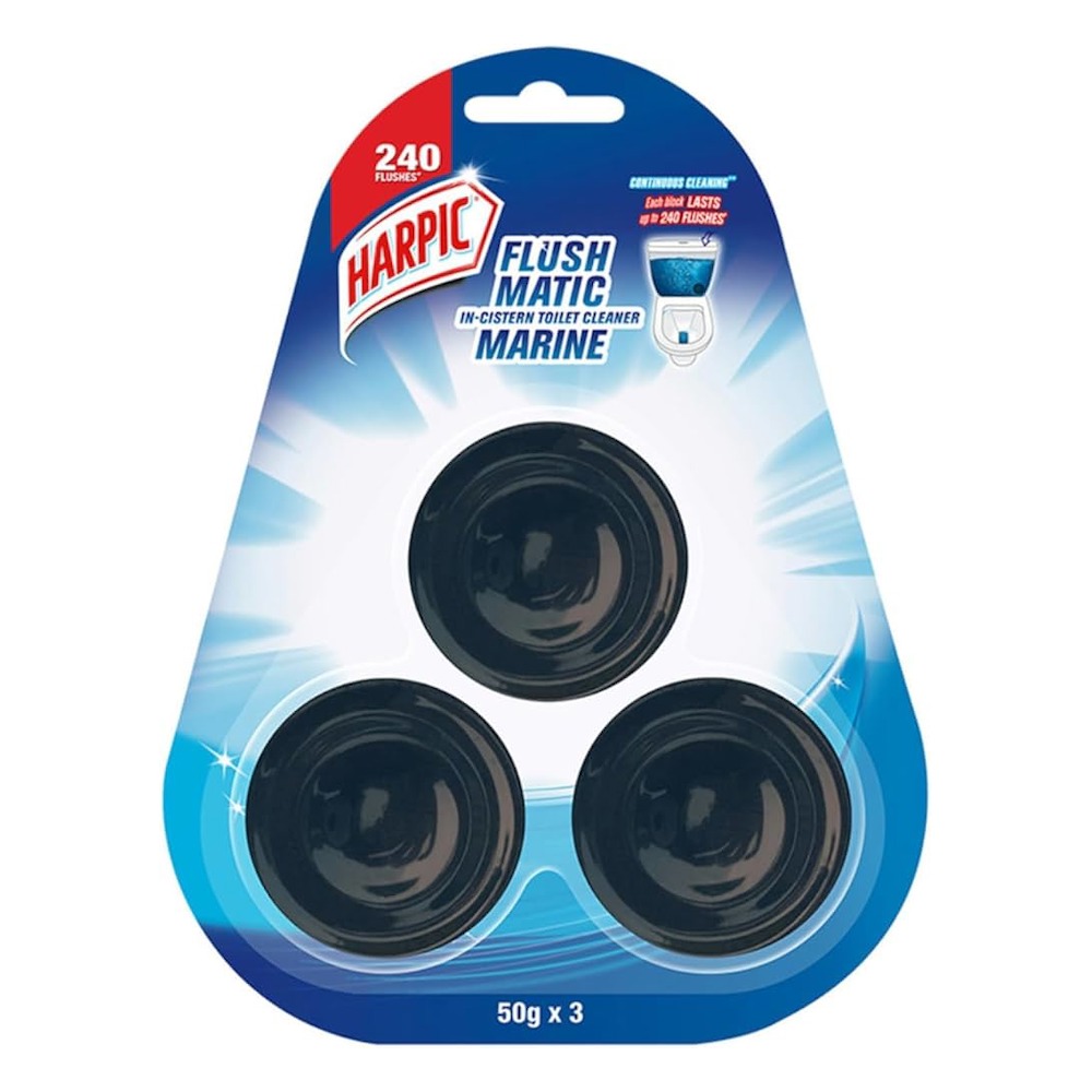 Harpic Flushmatic In-Cistern Cleaner 50GR Pack of 3