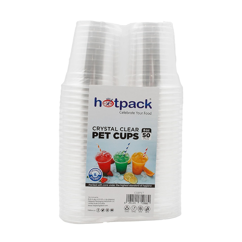 Hotpack Clear Glass 8oz Carton Pack of 20