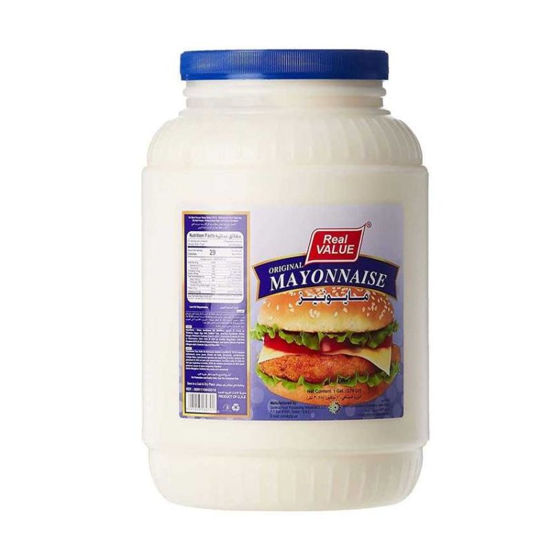 REAL VALUE Mayonnaise Gallon 1 Gal Carton Pack of 4