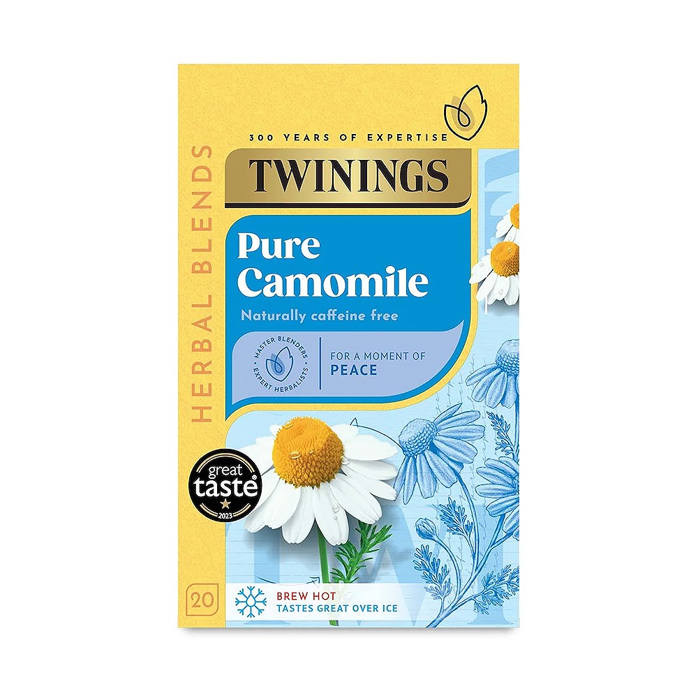 Twinings Tea Bag Pure Camomile Herbal Tea 20's Pack of 4