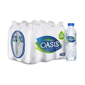 Oasis Natural Mineral Water 330ml Bottles - Premium Drinking Water (Pack of 24)