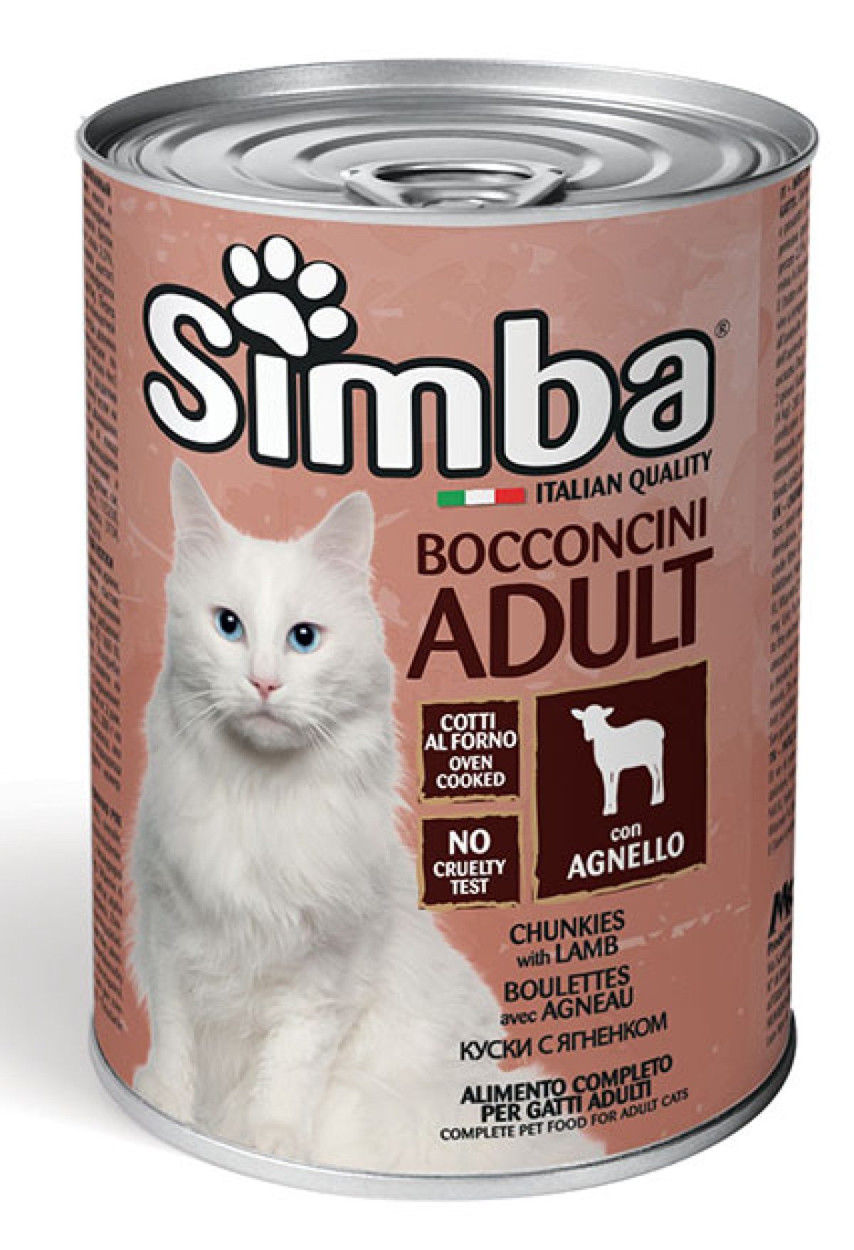 Simba Cat Food Chunkies Lamb 415GR Carton Pack of 24