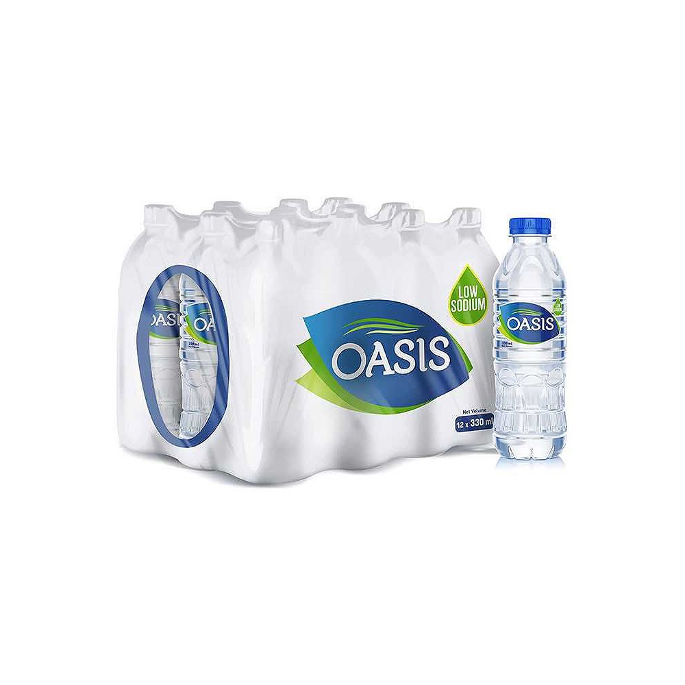 Oasis Mineral Water 330ml Bottles 24-Pack | Pure Refreshing Natural Mineral Water