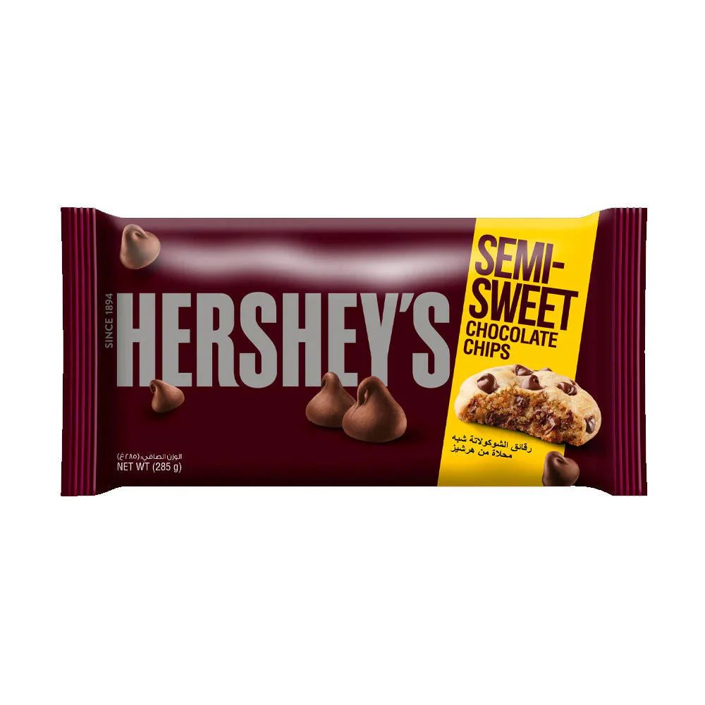 HERSHEYS Semi-Sweet Chocolate Chips 285GM 12CTN
