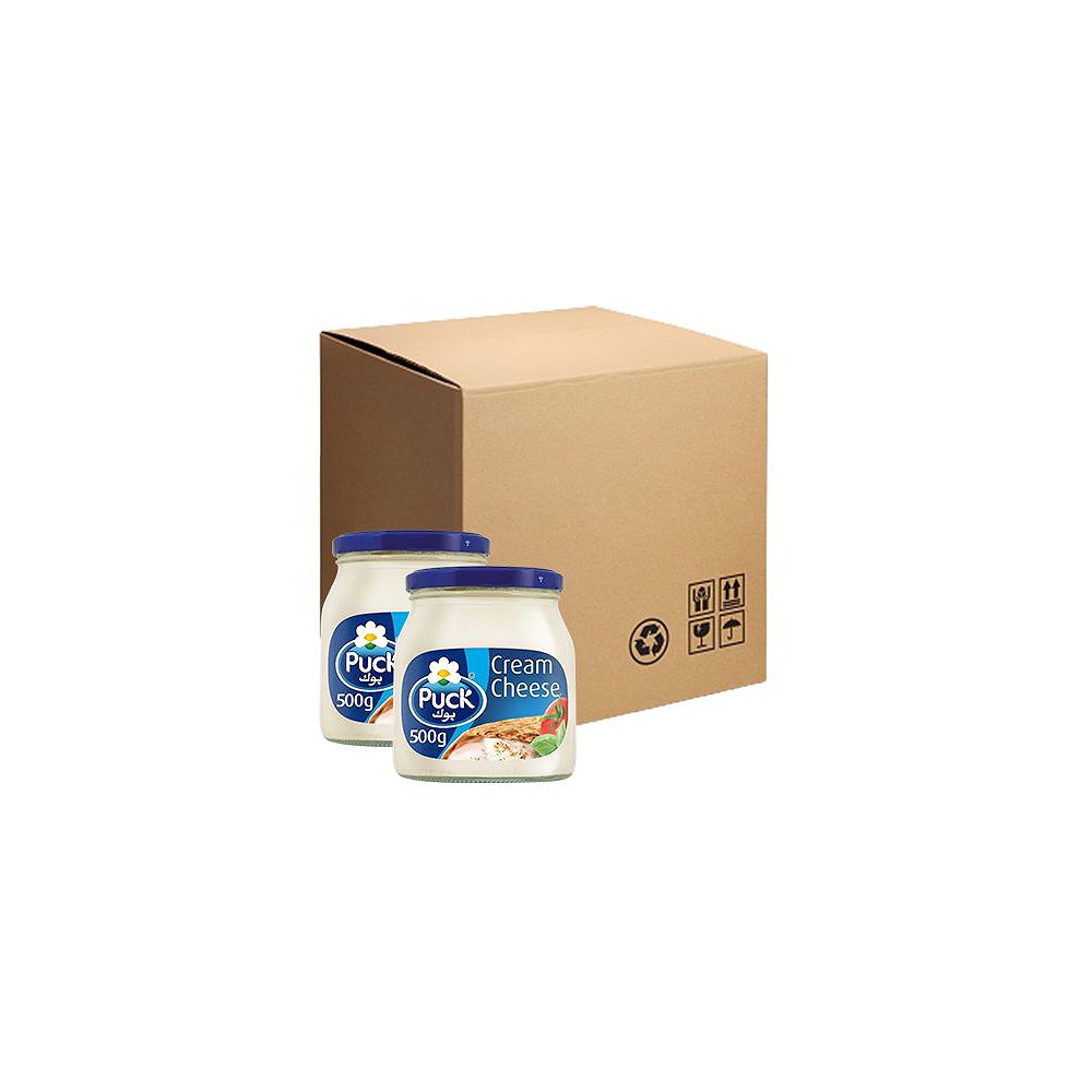 Puck Glass Cheese Twin Pack 3 x (2 x 500g) Carton - Premium Creamy Processed Cheese Blocks for Retail & Food Service
