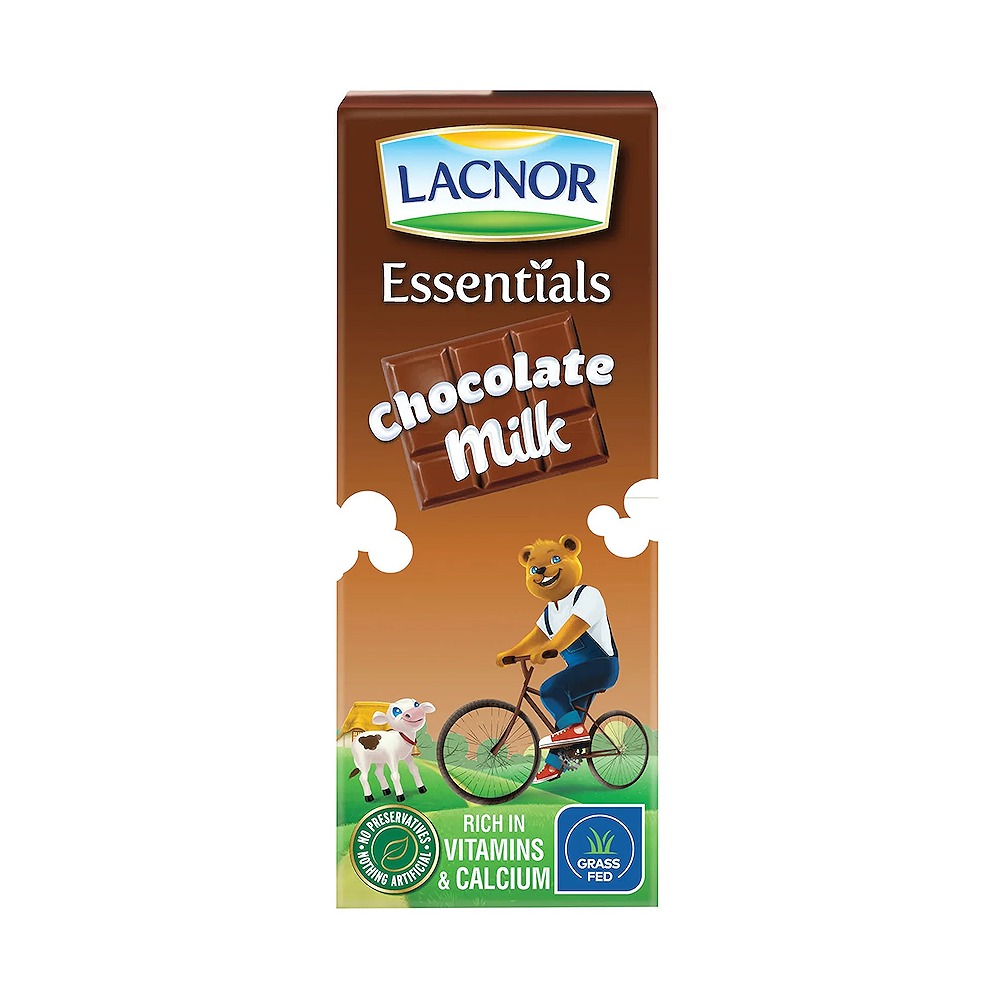 Lacnor Milk Chocolate Drink 180ml - Ready to Drink Chocolate Flavoured Dairy Beverage