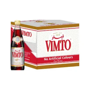 Vimto Fruit Cordial 650ml x 12 - Premium Mixed Fruit Concentrate Syrup for Refreshing Beverages
