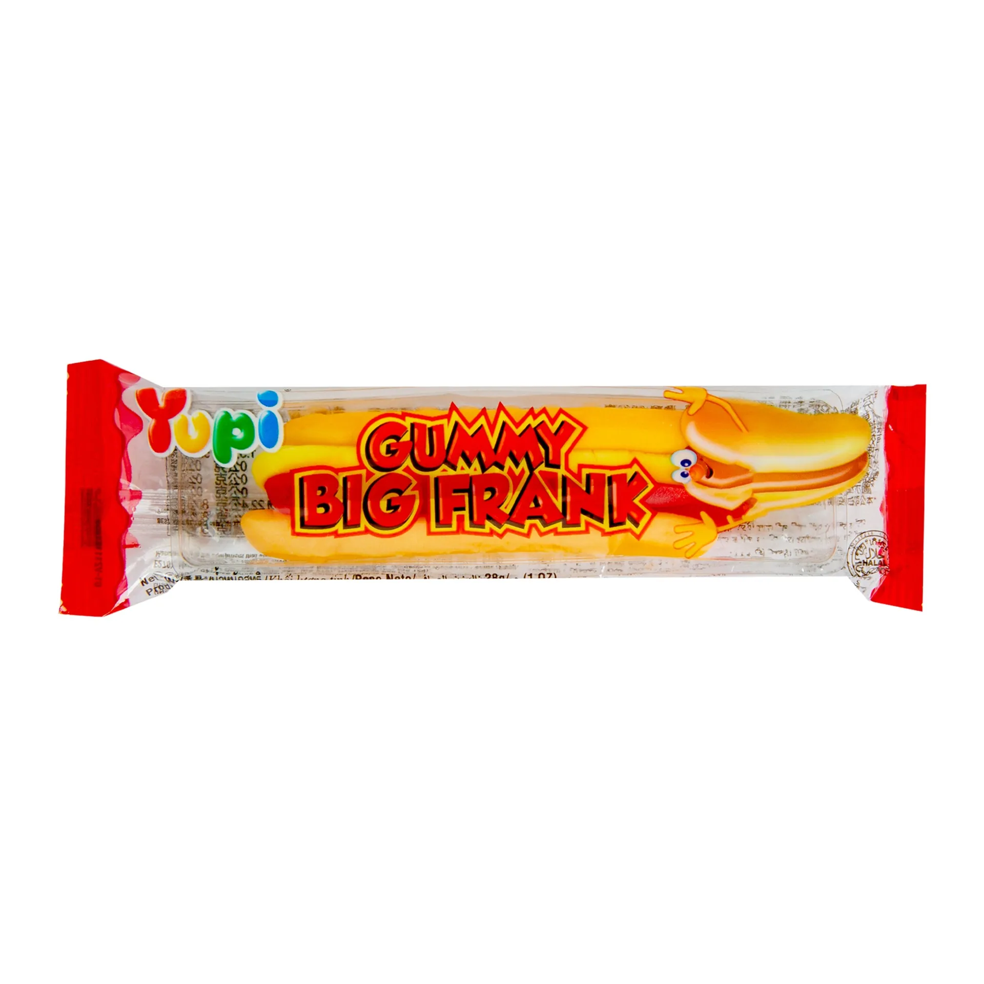 Gummy Big Frank Candy 28g Pack, Carton of 8