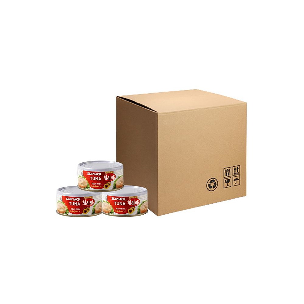 Al Alali Skipjack Tuna in Sunflower Oil (Red Label) 3-Pack 16 x 3 x 170g - Premium Canned Tuna for Retail, Food Service & Wholesale Distribution