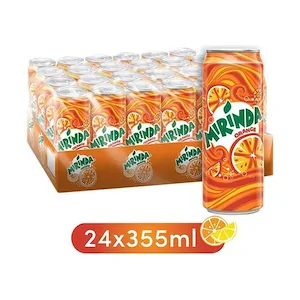 Mirinda Orange Soda Can 330ml Pack of 24 – Zesty Orange Sparkle