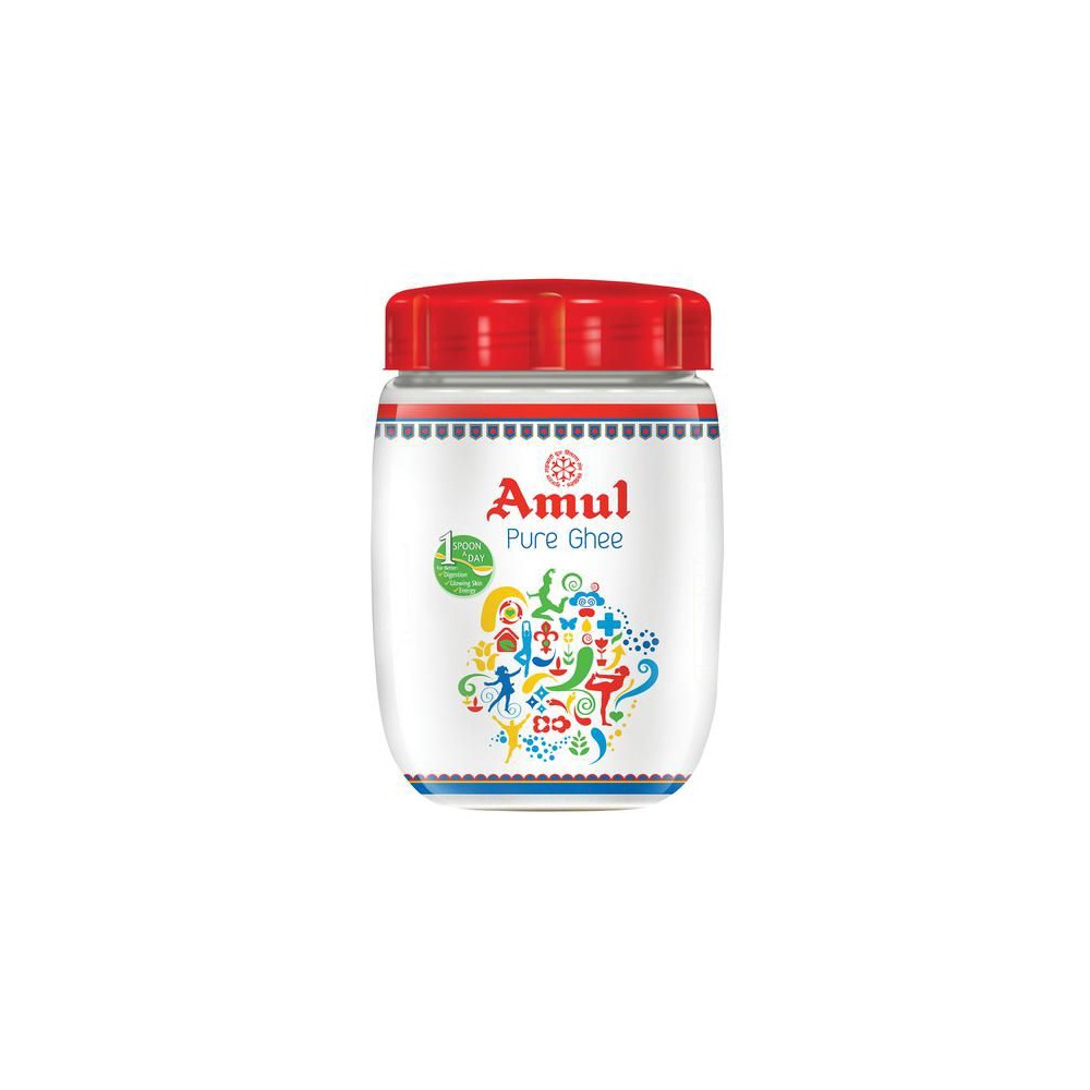 AMUL Pure Ghee 500g Premium Quality Clarified Butter - Traditional Indian Cooking Ghee for Daily Use & Bulk Supply