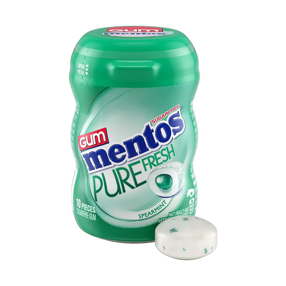 MENTOS Spearmint Gum 10 Pack of 4s Pack of 4