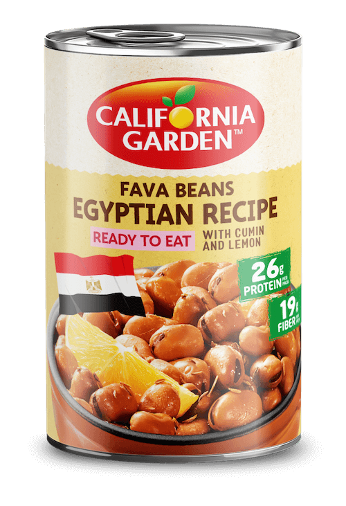 California Garden Egyptian Foul Canned Fava Beans 450GR Carton Pack of 12