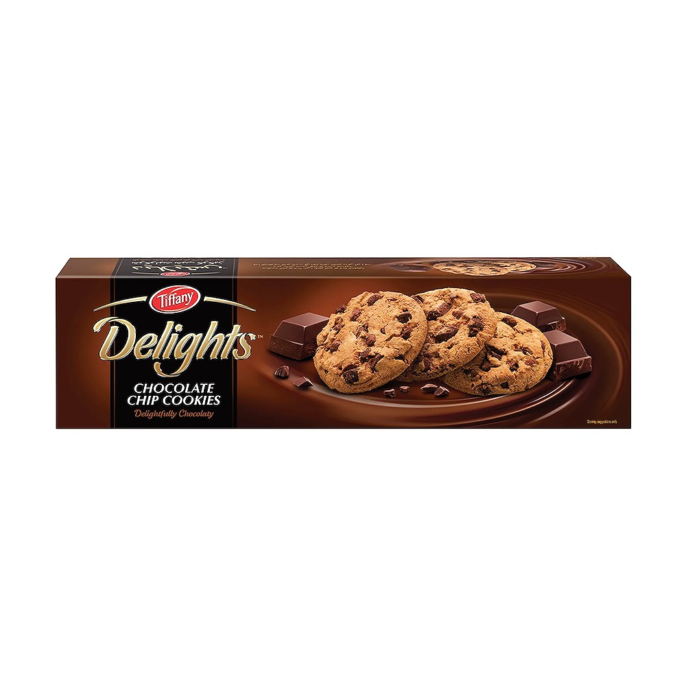 TIFFANY Delights Chocolate Chips 90GR Carton Pack of 6