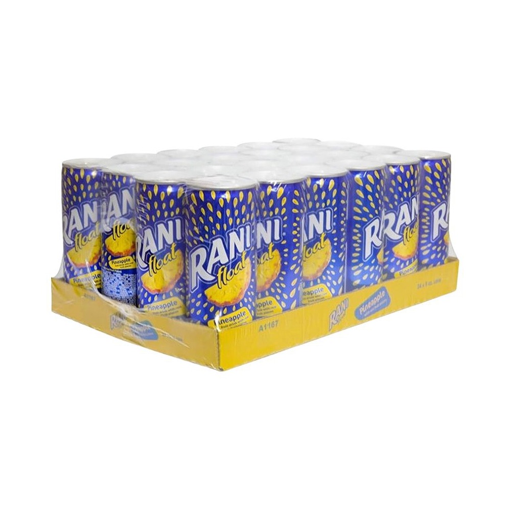RANI Pineapple Juice Drink 240ml (24 Tins) - Premium Canned Fruit Beverage, Refreshing Pineapple Flavor, Ready-to-Drink Wholesale Pack