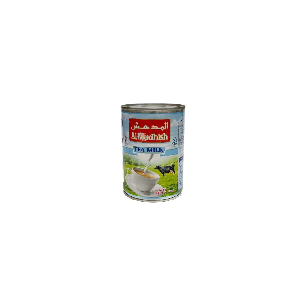 AL MUDHISH Evaporated Milk Liquid 410g - Creamy Full-Fat Dairy Milk for Cooking, Baking & Beverage Preparation
