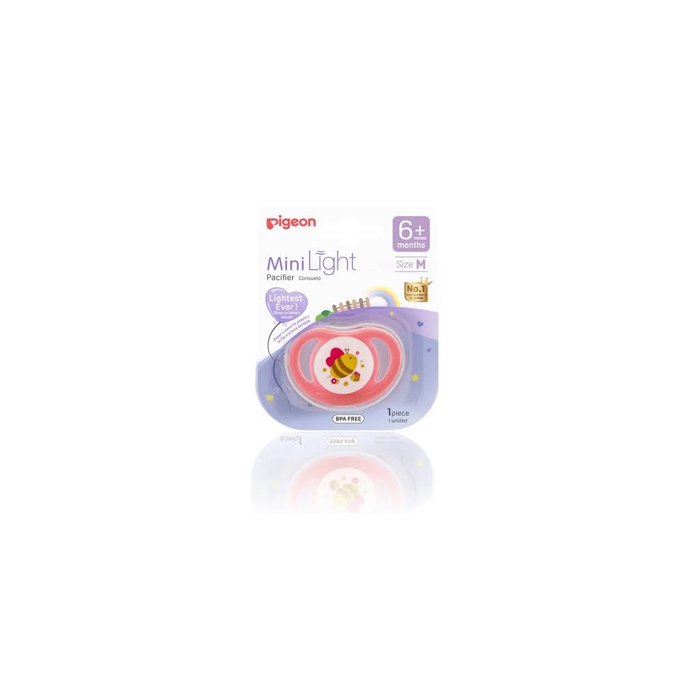 Pigeon Minilight Baby Pacifier Medium 6+ Months Piece