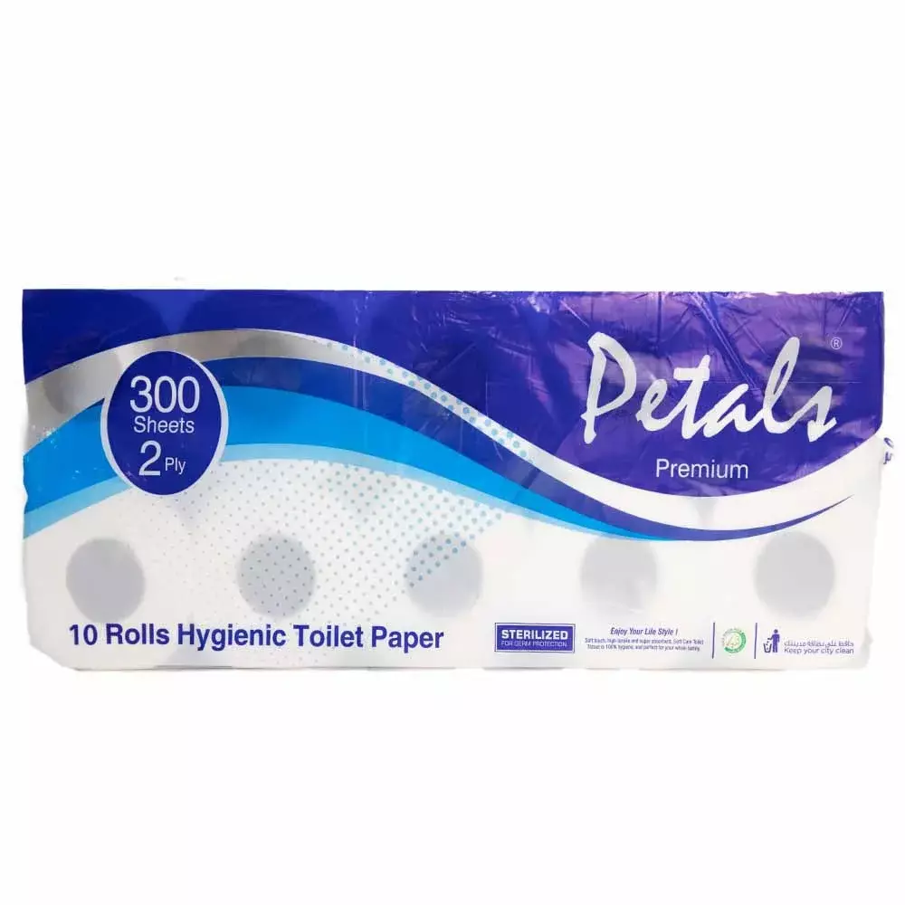 Petals Toilet Roll 300 Sheets 2-Ply Carton Pack of 100