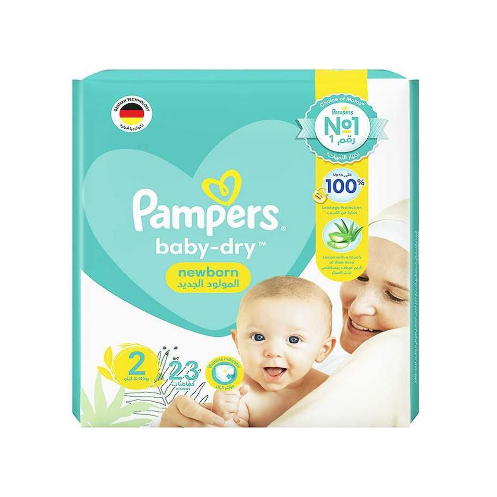 Pampers Dry Diapers Size 2, 5-9kg 23pcs