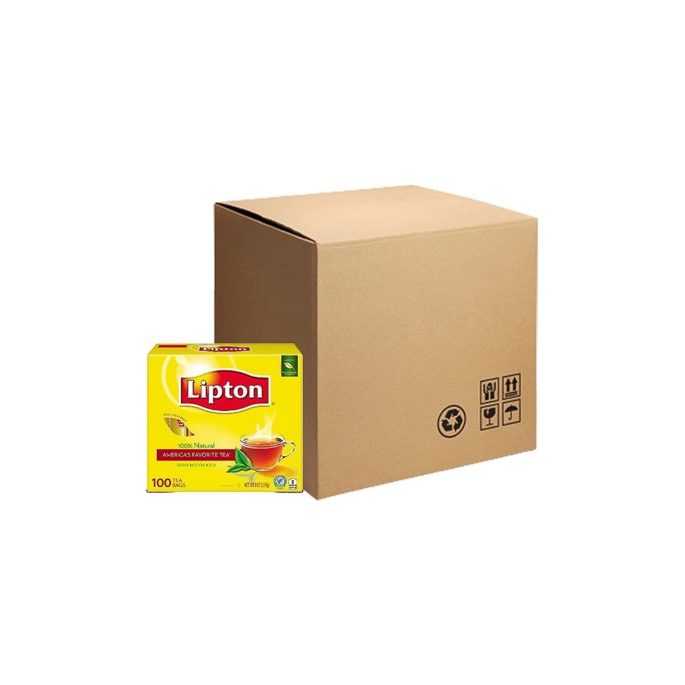 Lipton Black Tea Bags Catering Pack 100’s (1x36 Carton) - Premium Strong Black Tea for Hotels, Restaurants & Bulk Hospitality Use