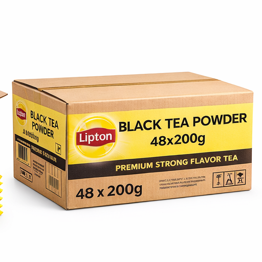 Lipton Black Tea Powder 200g x 48 Carton - Premium Strong Flavor Tea, High Quality Loose Tea for Wholesale & Retail