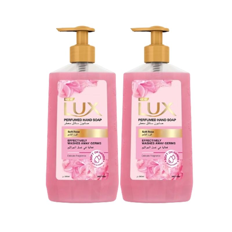Lux Perfumed Hand Wash Soft Pink 500ml Twin Pack
