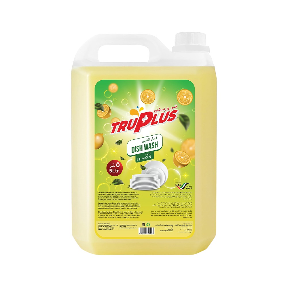 TRUPLUS Dishwash Liquid 5L Pack of 4
