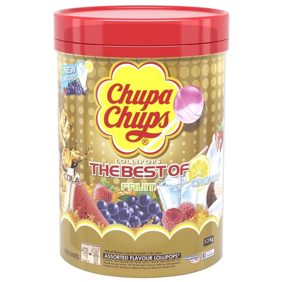 Chupa Chups Lollipop Jar 1200GR Pack of 2