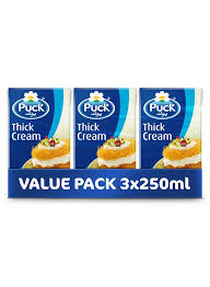 Puck Thick Cream 250ML Carton Pack of 9