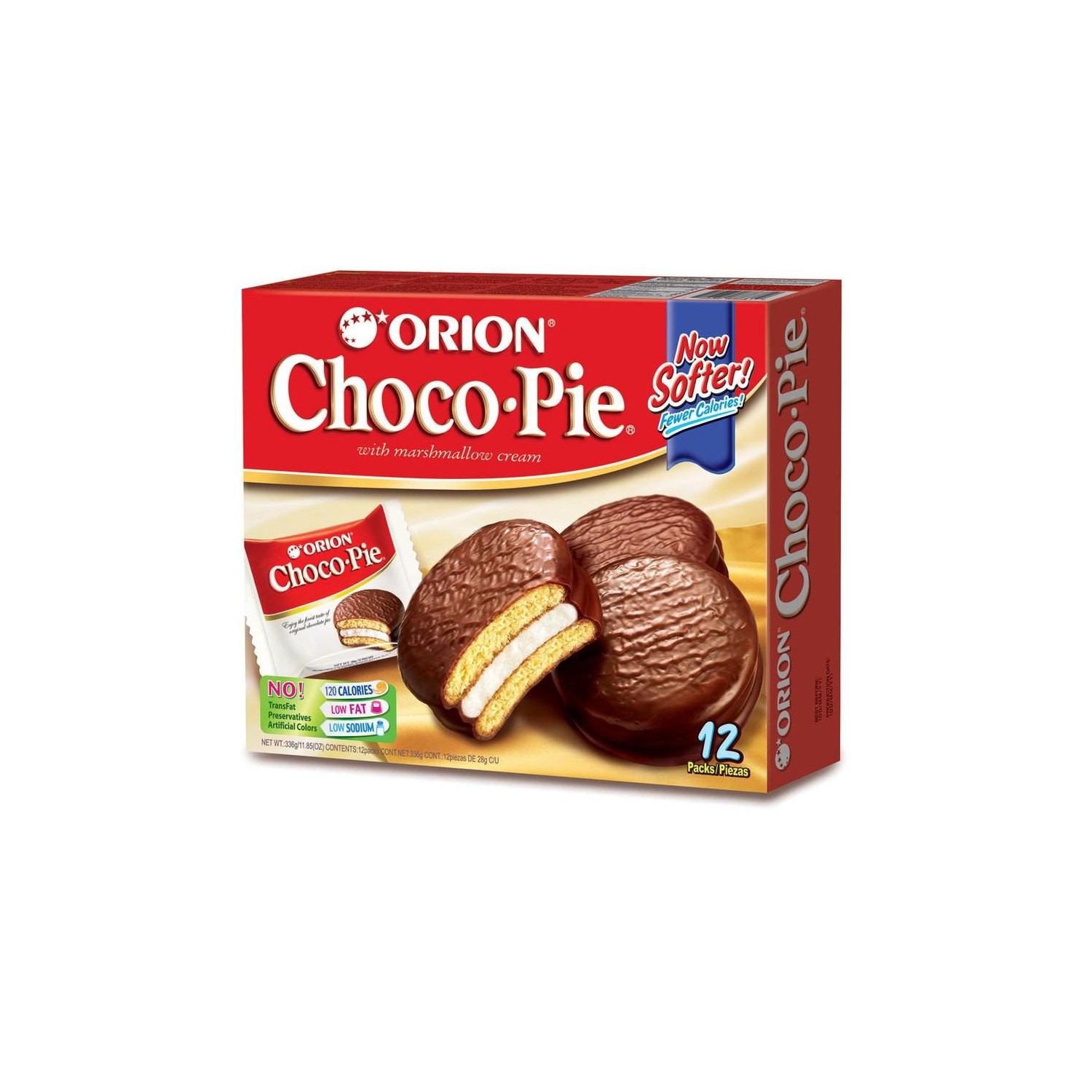 ORION Choco Pie 12 Pack 12x30g Pack of 3