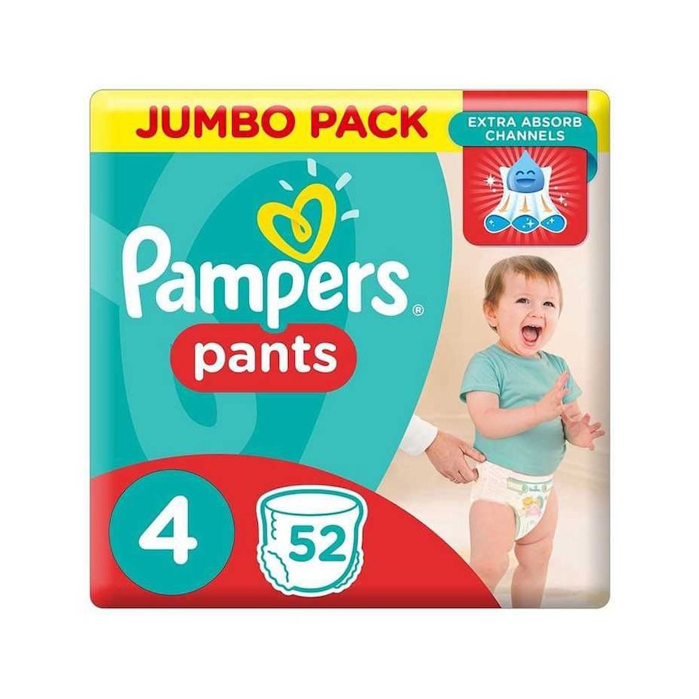 Pampers Pants Diapers Size 4, 9-14 kg Jumbo Pack