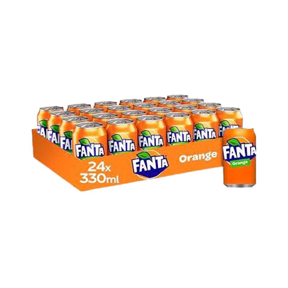 Fanta Orange 330ml Cans Pack of 24 – Bright Citrus Soft Drink