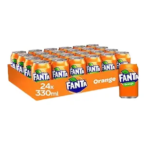 Fanta Orange 330ml Cans Pack of 24 – Bright Citrus Soft Drink