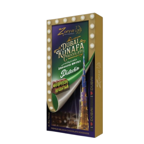ZOEVA Dubai Kunafa Chocolate Pistachio White 200GR Piece