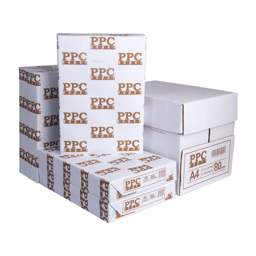 PPC A4 Photo Copy Paper Sheet 80gsm Carton Pack of 2500