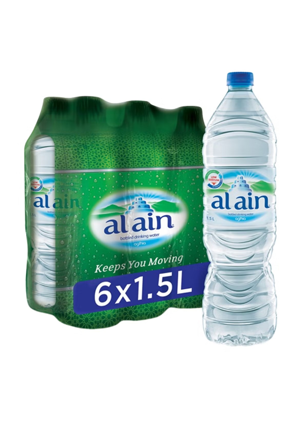 Al Ain Water 1.5L x 6 Pack | Natural Spring Water | Pure & Refreshing