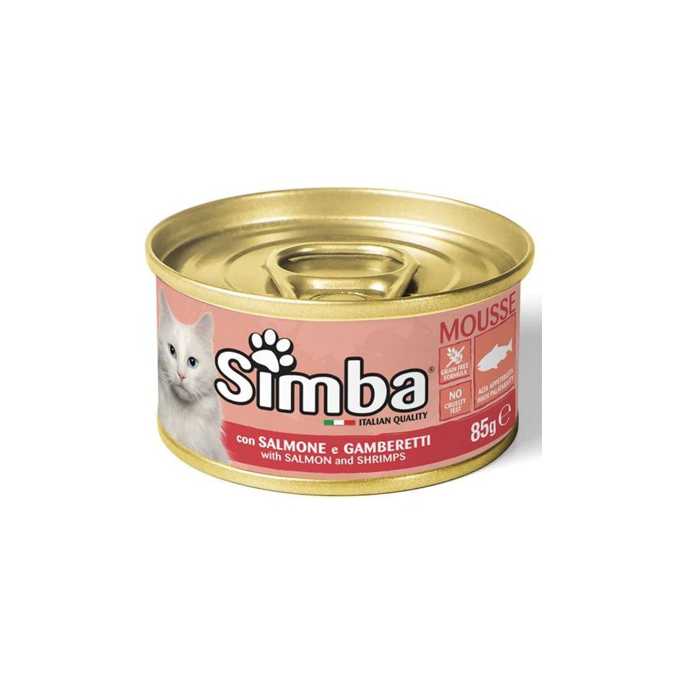 SIMBA Cat Food with Salmon and Shrimps 85GM Pack of 4