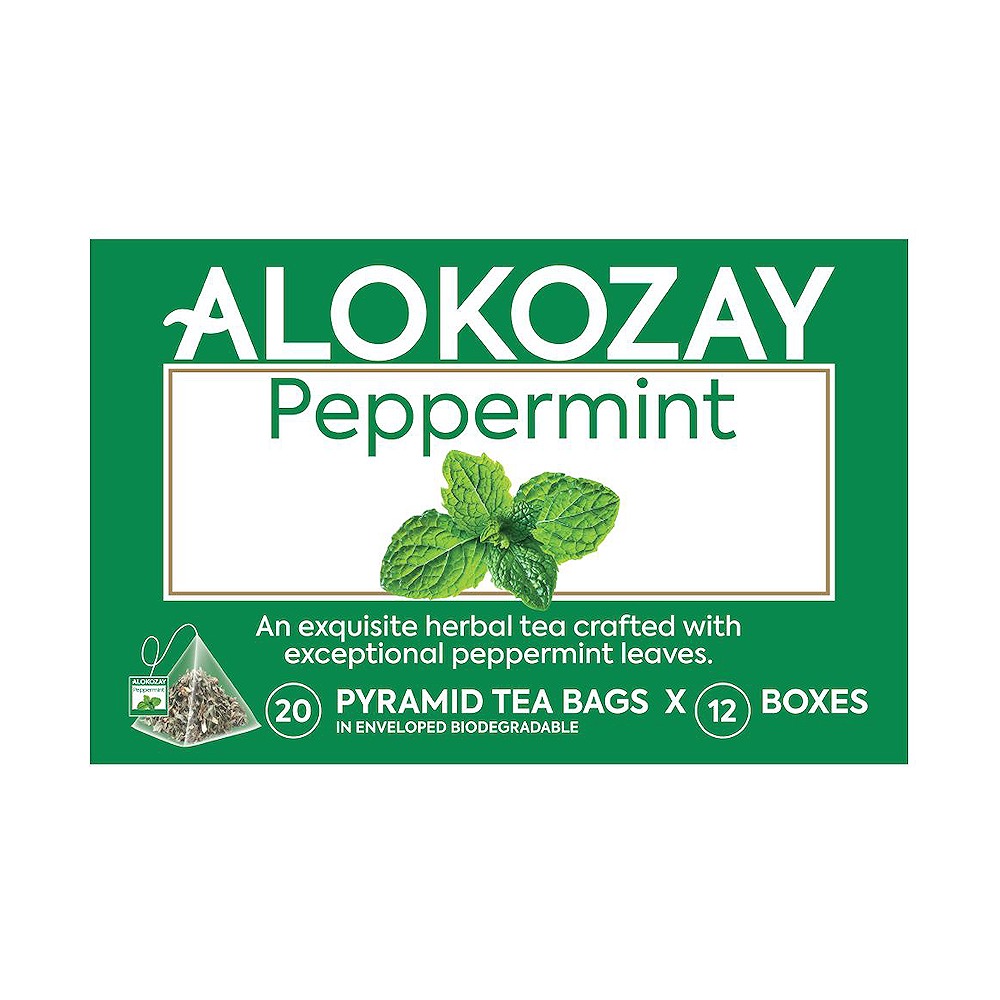 ALOKOZAY Pyramid Tea Bags Herbal Peppermint 20's Piece