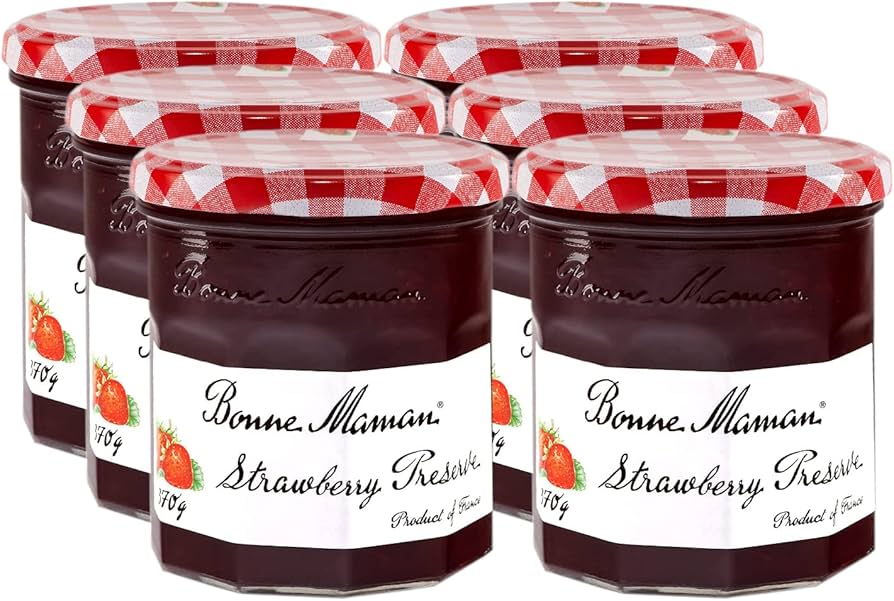 Bonne Maman Strawberry Jam 370GR Carton Pack of 6