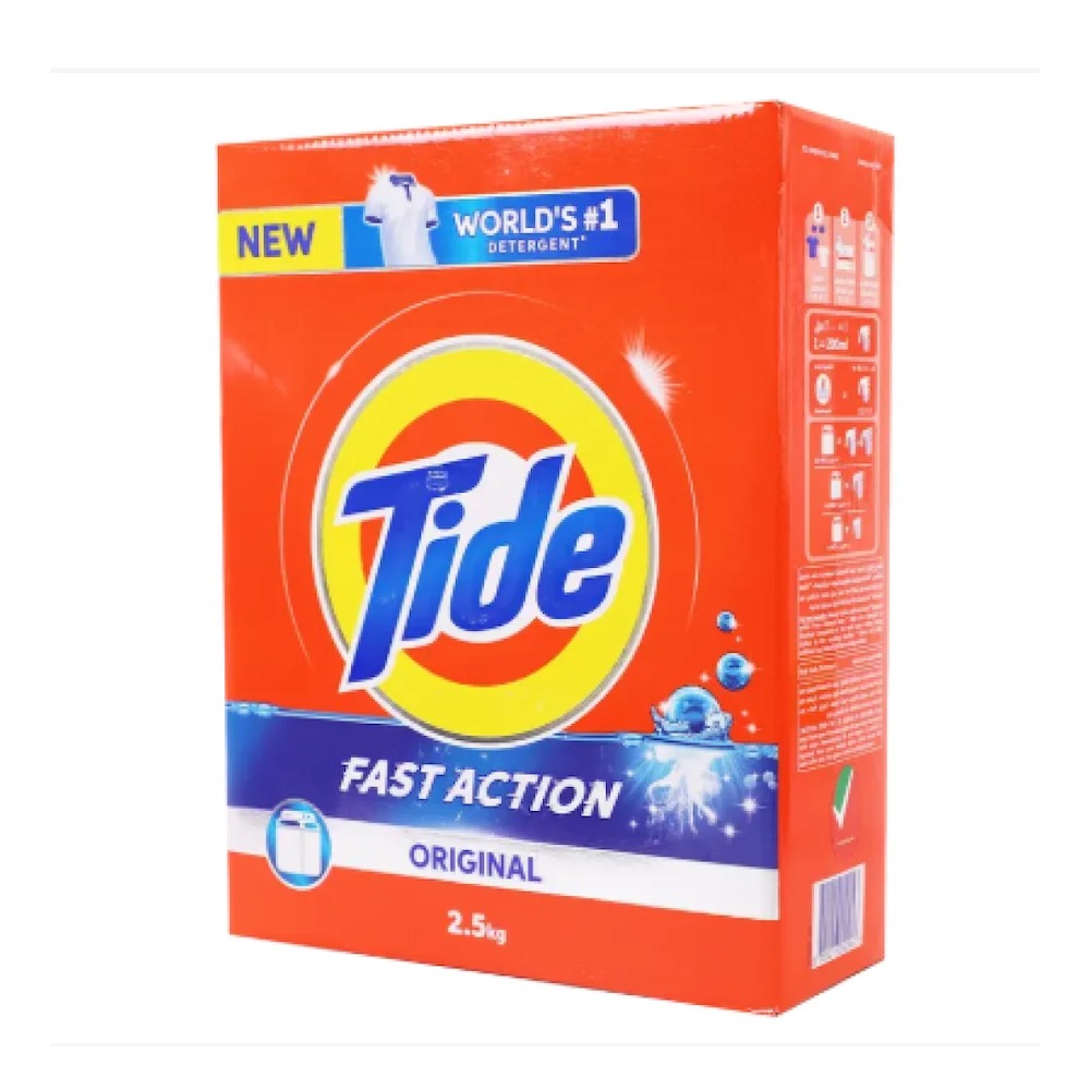 TIDE Detergent Powder Blue 2.5KG Pack of 3