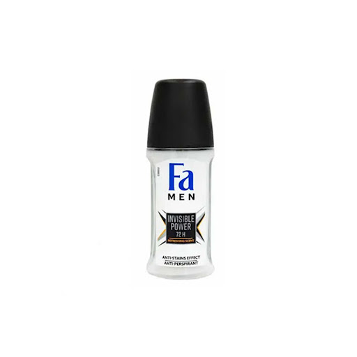 FA Deodorant Roll-On Men Invisible Power 50ML Carton Pack of 24