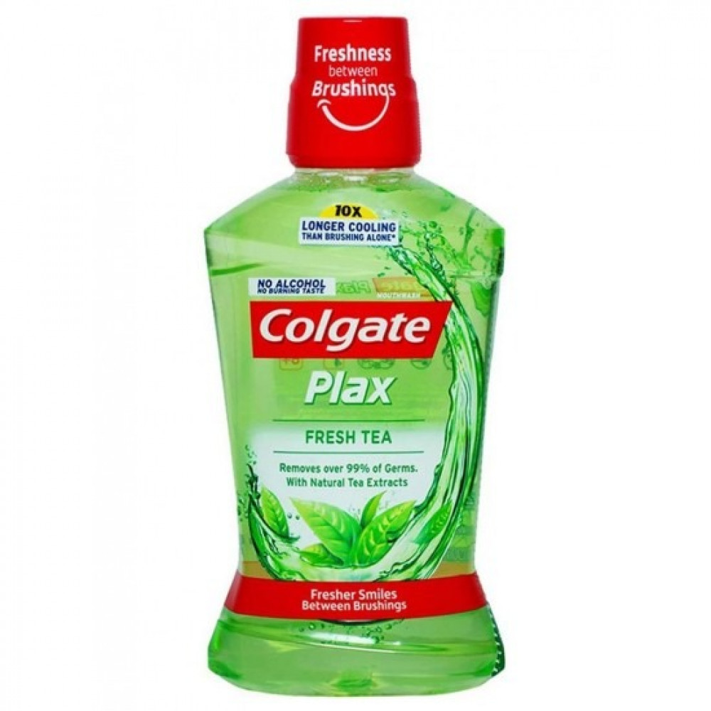 Colgate Plax Mouth Wash Tea Fresh 500ML Carton Pack of 12