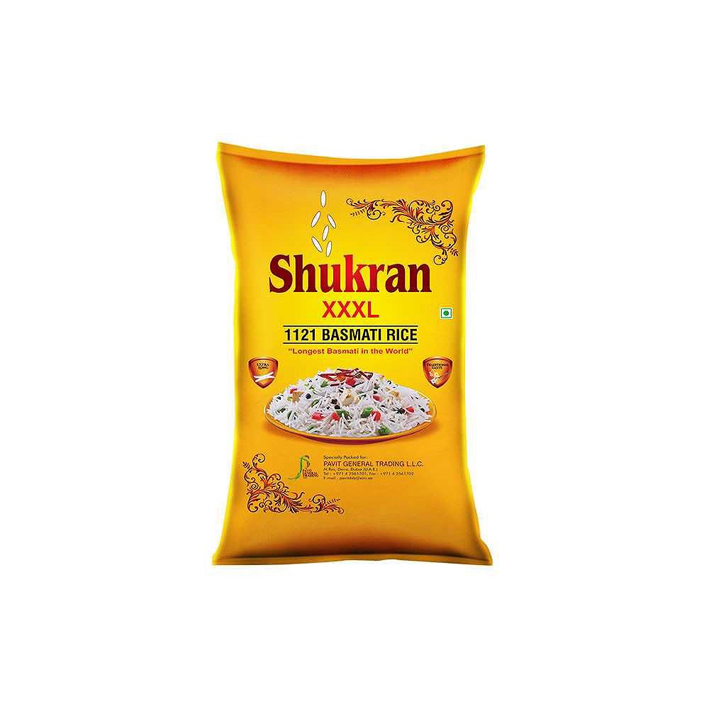 Shukran 1121 XXXL Basmati Rice 39kg – Bulk Premium Sack